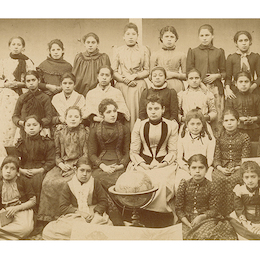 Grupo de alumnas, 1905.