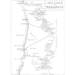 5. Mapa de ferrocarriles de Tarapacá, 1849-1851.