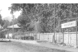 8. Estación de Vicuña, hacia 1900.