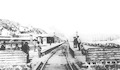 6. Estación Matadero ubicada entre Valparaíso y Viña del Mar, ca. 1900.