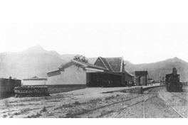 10. Estación de La Calera, utilizada también como punto de partida de la red norte, construida en 1890.