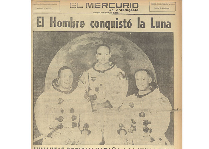 El Mercurio de Antofagasta, 21 de julio de 1969.