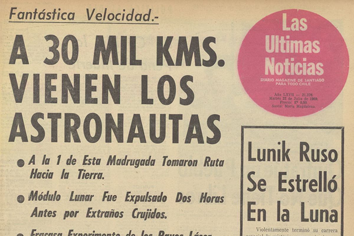 Las Últimas Noticias, 22 de julio de 1969.