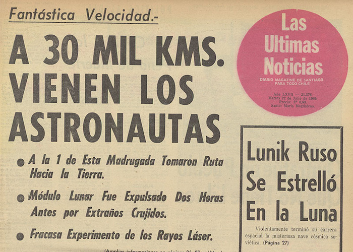 Las Últimas Noticias, 22 de julio de 1969.