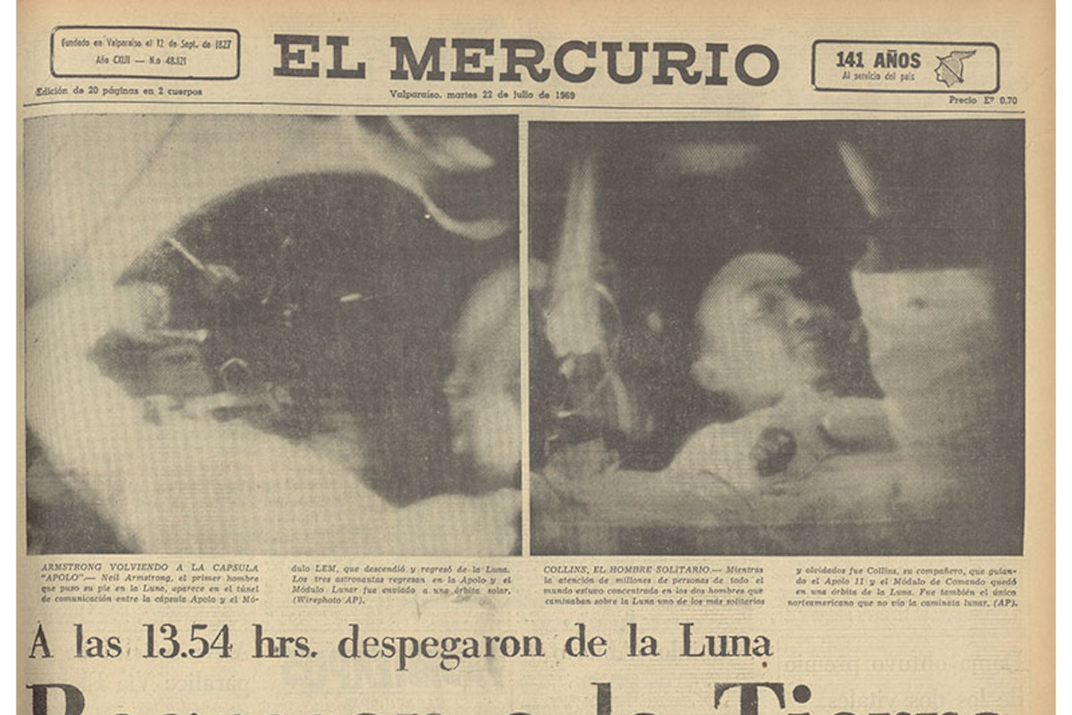 El Mercurio de Valparaíso, 22 de julio de 1969.