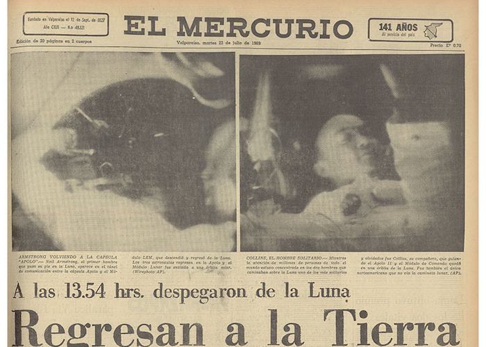 El Mercurio de Valparaíso, 22 de julio de 1969.