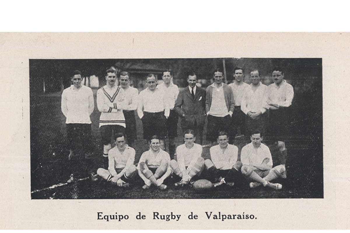 1. Equipo de rugby inglés en Valparaíso, 1925.