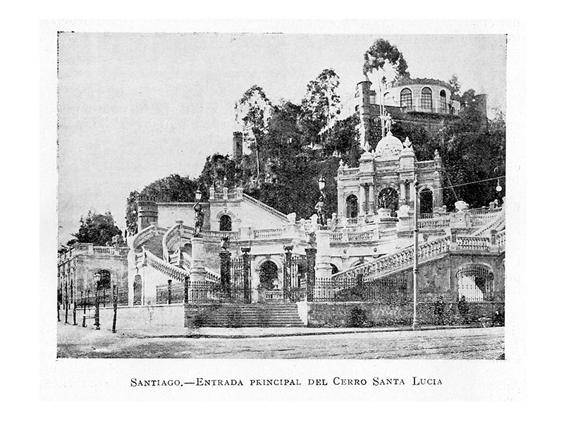 1. Entrada principal del Cerro Santa Lucía. 1. Entrada principal del Cerro Santa Lucía.