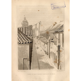 5. Street of San Domingo, Santiago de Chile, 1822.