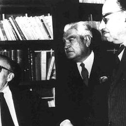 5. Manuel Rojas junto a Carlos Droguett y Enrique Espinoza.