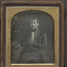 5. Retrato de hombre desconocido. Daguerrotipo tomado Entre 1840 y 1900.