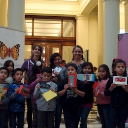 Participantes del taller "Haciendo una postal"