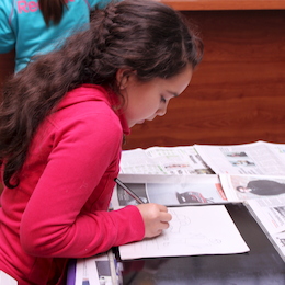 Participantes taller "Un periódico personal"