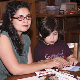 Trabajando en familia