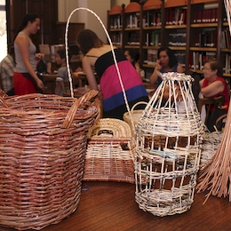 Cestería en la Biblioteca Nacional