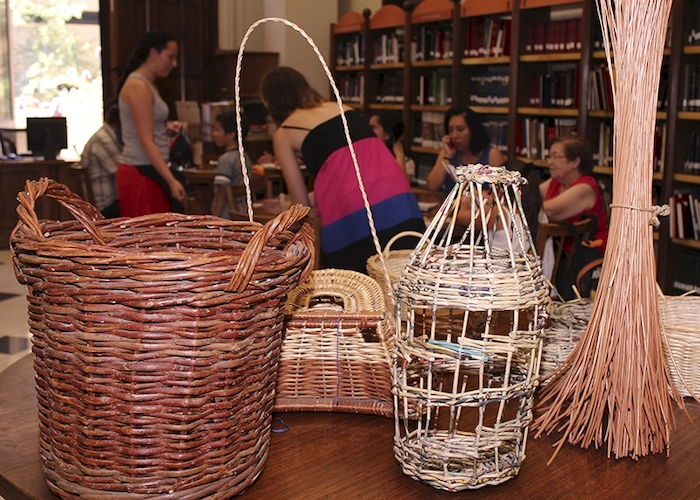 Cestería en la Biblioteca Nacional