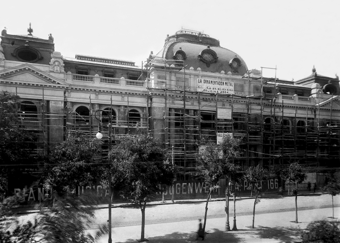 Construcción de la Biblioteca Nacional