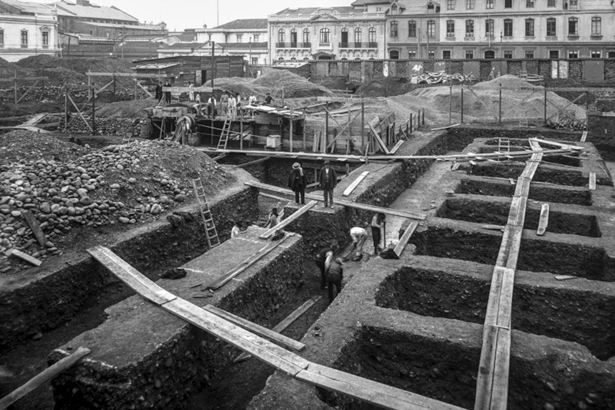 Construcción de la Biblioteca Nacional