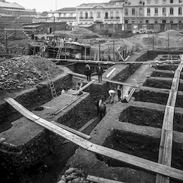 Construcción de la Biblioteca Nacional