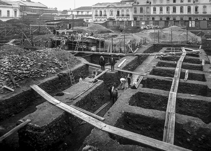 Construcción de la Biblioteca Nacional