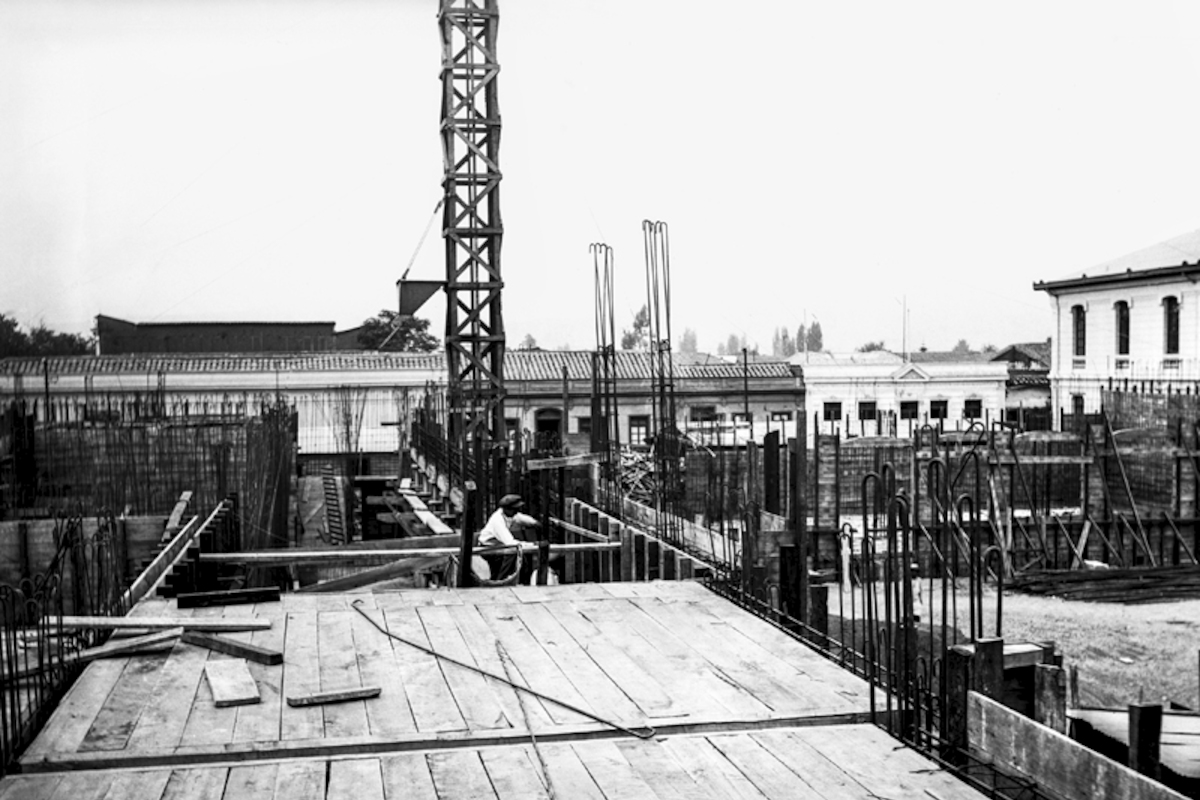 Construcción de la Biblioteca Nacional