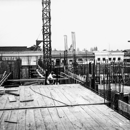 Construcción de la Biblioteca Nacional