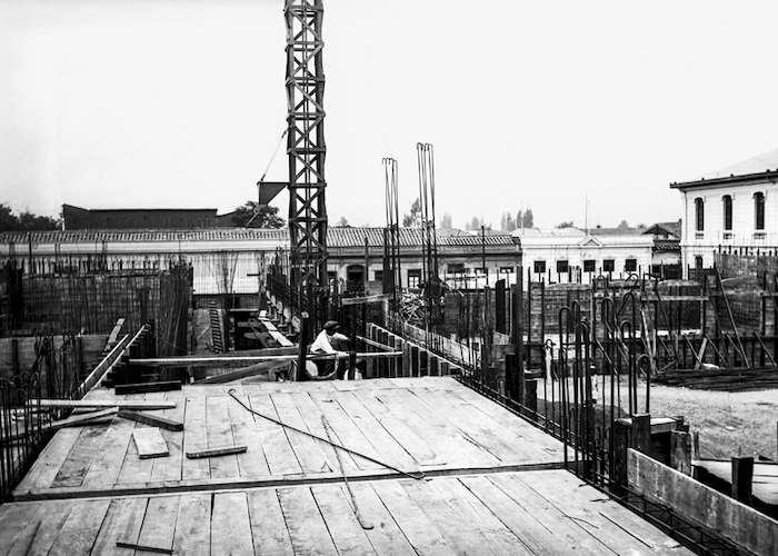 Construcción de la Biblioteca Nacional