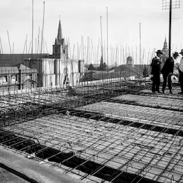 Construcción de la Biblioteca Nacional