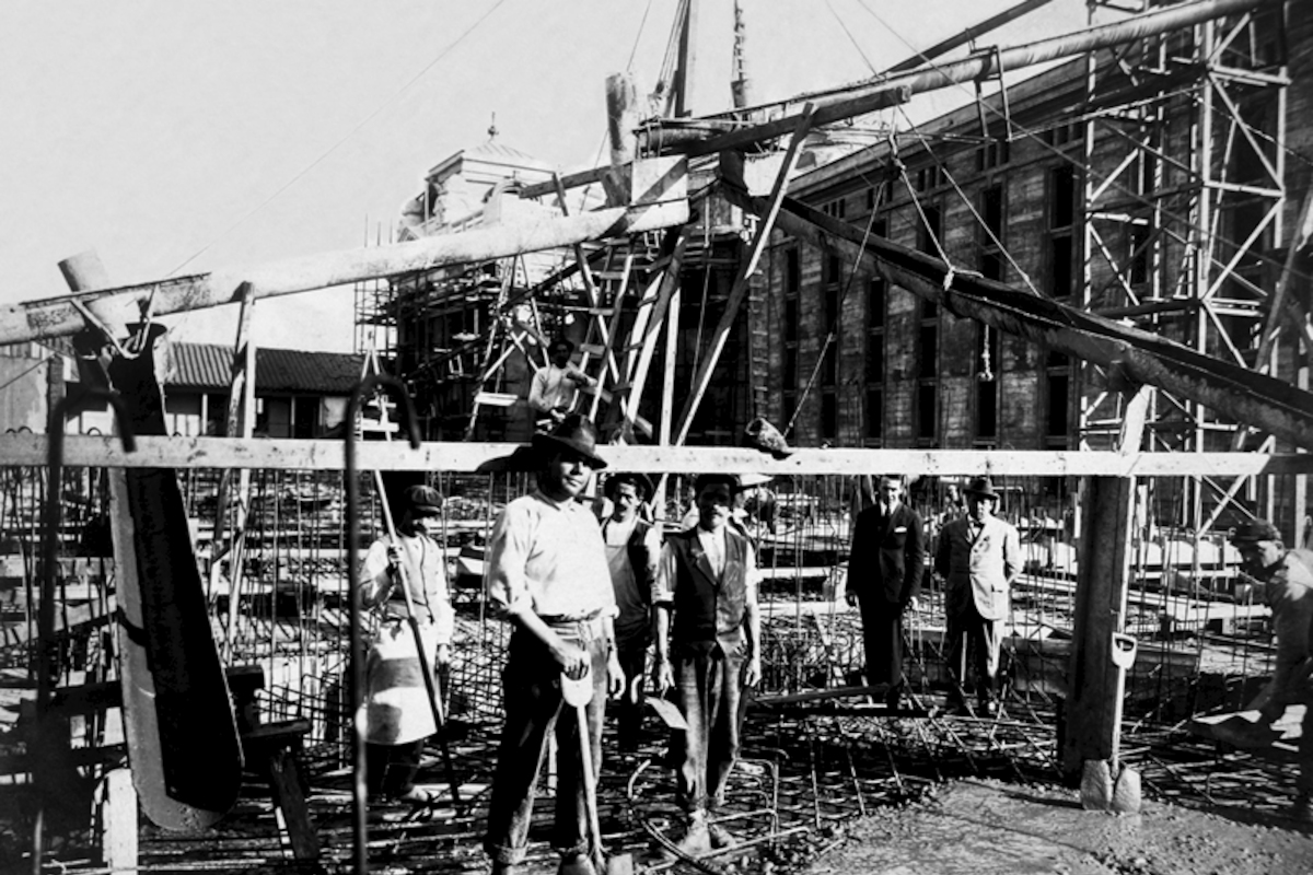 Trabajadores en la construcción