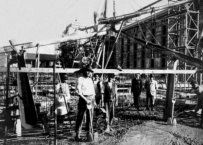 Trabajadores en la construcción