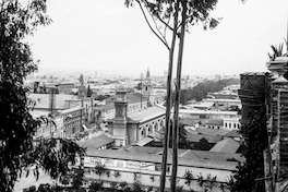 Vista del convento desde el Cerro Santa Lucía, 1911.