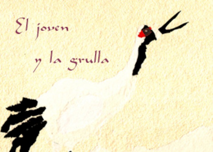 El joven y la grulla