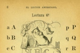 4. Silabario "El lector americano”, de José Abelardo Núñez (1881).