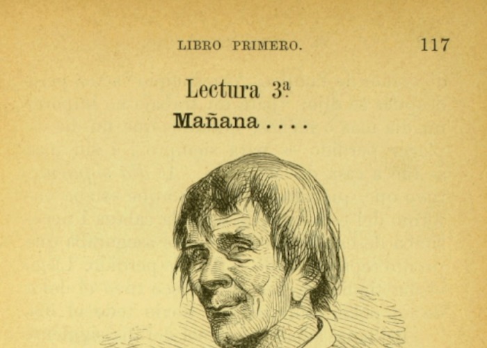 5. Silabario "El lector americano”, de José Abelardo Núñez (1881).