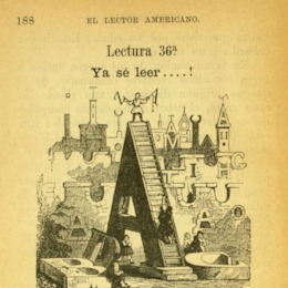 6. Silabario "El lector americano”, de José Abelardo Núñez (1881).