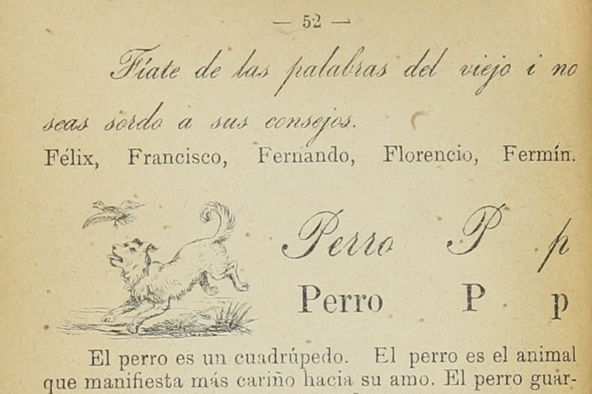 12.  “Método de enseñanza simultánea de la lectura y escritura”, de Victoriano de Castro (1893).