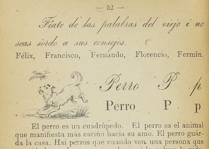 12.  “Método de enseñanza simultánea de la lectura y escritura”, de Victoriano de Castro (1893).