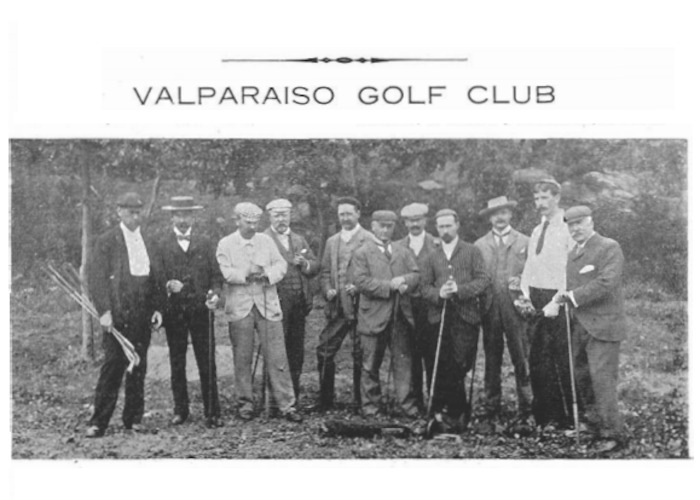 Fundadores del Club de Golf de Valparaíso, inaugurado en 1897