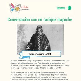 Entrevista a Pascual Coña, un cacique mapuche