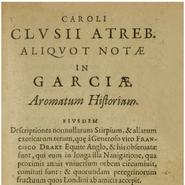 Aliquot notæ in Garciæ Aromatum Historiam