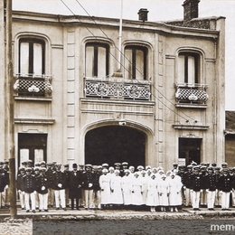 5. Cuartel de la Cruz Roja Chilena, filial Punta Arenas, y su cuerpo de voluntarios.