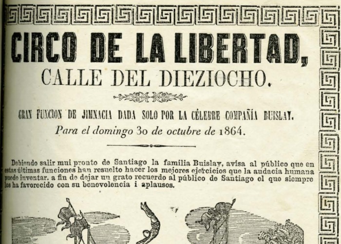 1. Circo de la libertad, Compañía Buislay, 1864.