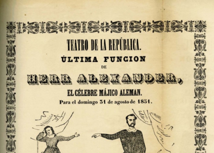 3. Función de Herr Alexander, el célebre májico alemán, 1851.