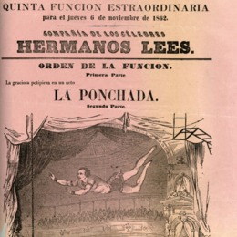 4. Acto La Ponchada, Compañía de los célebres Hermanos Lees, 1862.