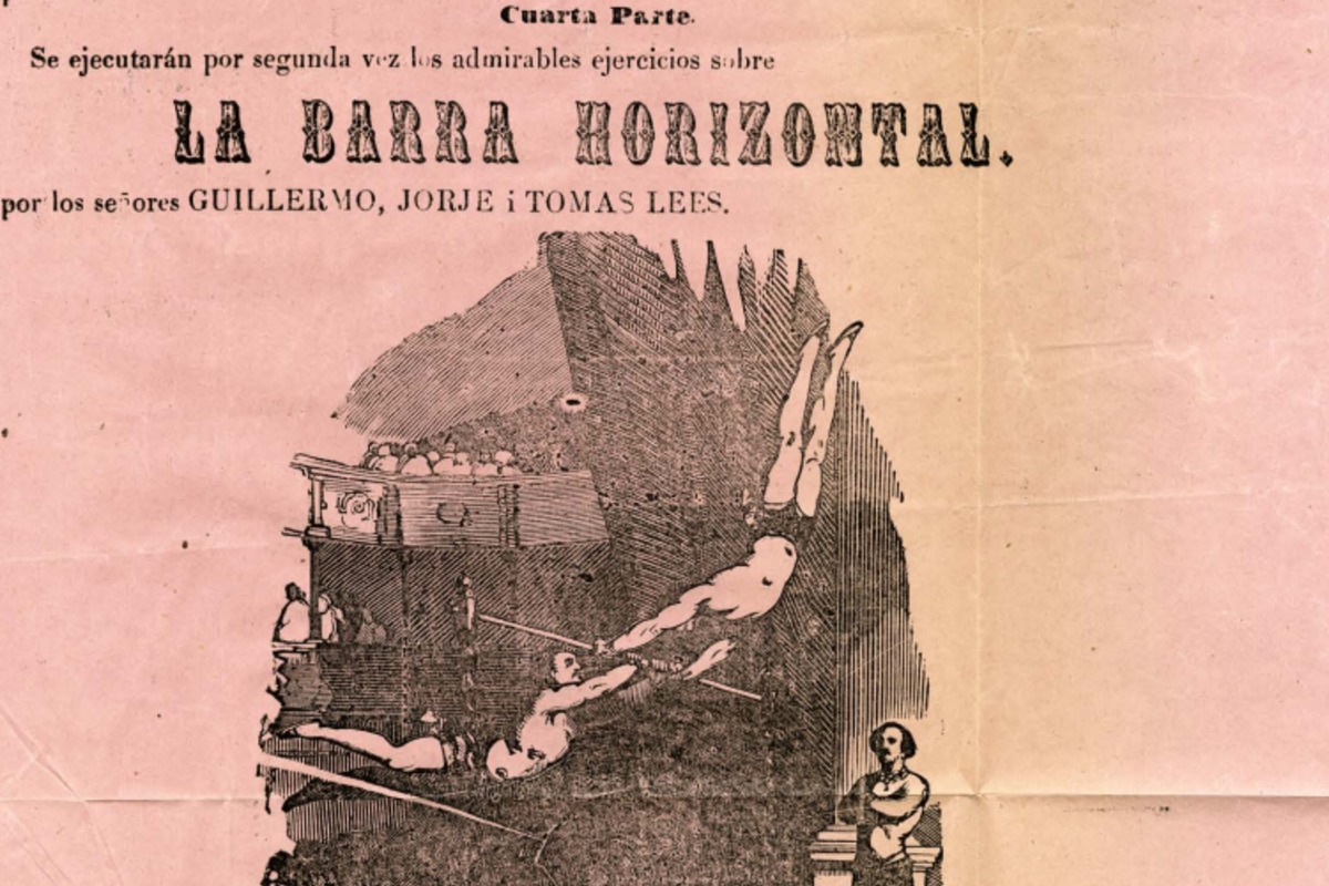 5. Acto La Barra Horizontal, Compañía de los célebres Hermanos Lees, 1862.