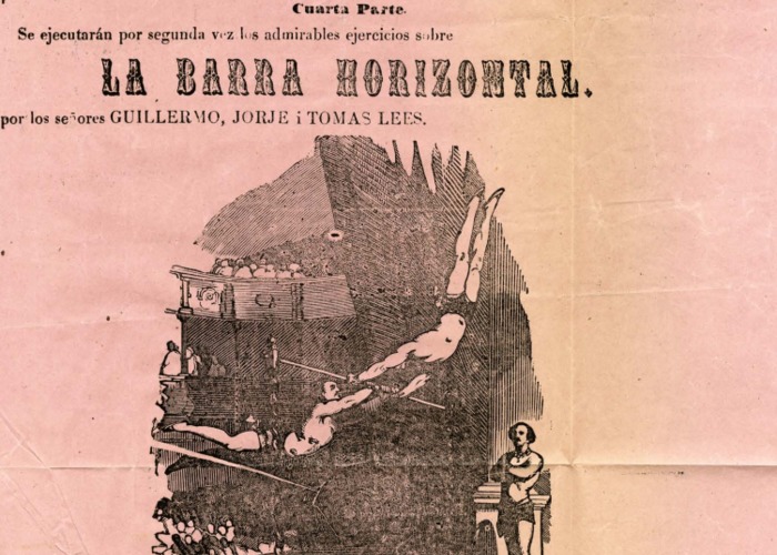 5. Acto La Barra Horizontal, Compañía de los célebres Hermanos Lees, 1862.