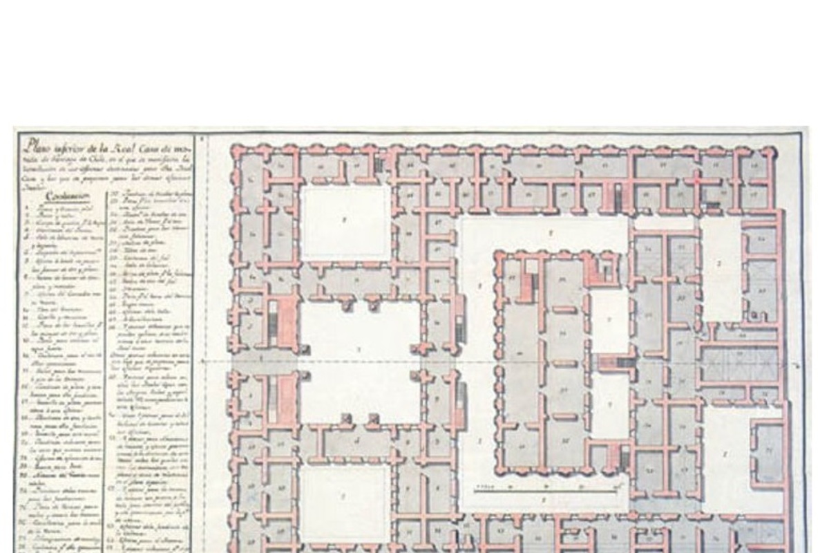 3. Plano inferior de la Real Casa de Moneda, hacia 1800.