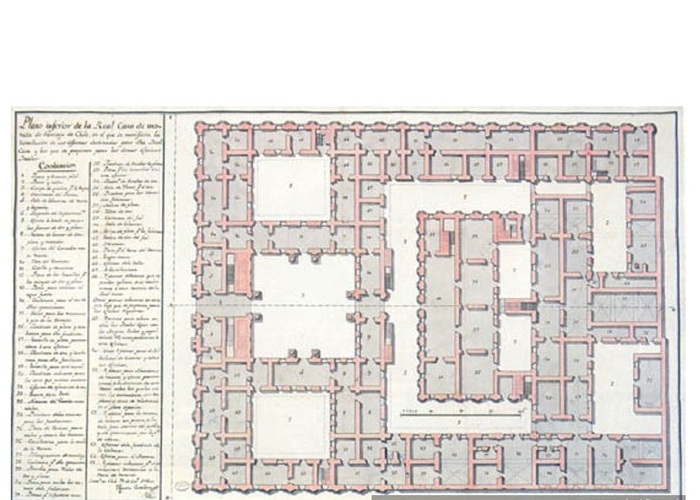 3. Plano inferior de la Real Casa de Moneda, hacia 1800.