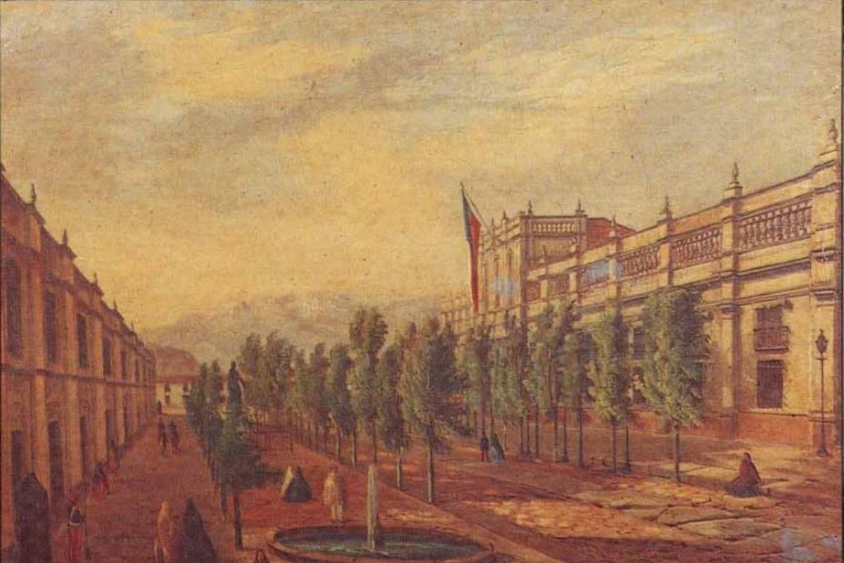 5. La Moneda hacia 1850.