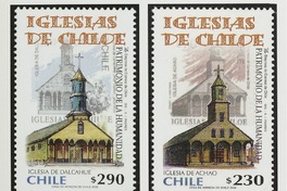 4. Estampillas con iglesias de Chiloé.